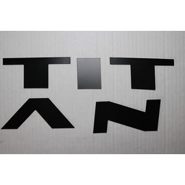 LimitlessParts Letters Compatible with 2016-2019 UP Titan Hood/Grill ABS Plastic Inlay Also Compatible with Titan XD Matte Black