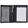 ALASSIO Monza 43065 Notepad Case Genuine Leather Black 7.5 cm