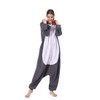 Men's Grey Shark Onesie Adult Unisex Animal Cosplay Costume One