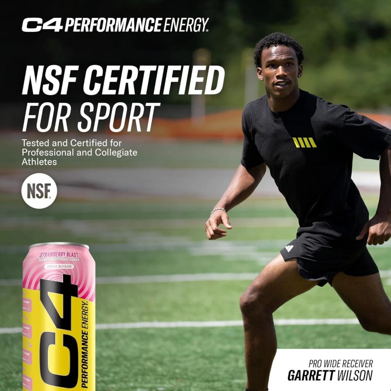 Cellucor C4 Performance Energy Drink STARBURST Strawberry Sugar Free Pre
