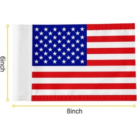 2BUT Standard Golf Flag Double Side American Golf Pin Flag Practic Putting Green Golf Flag For Backyard Garden Double-Sewn 600D Nylon Miniature Pin Flag (8"x6")