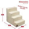 Majestic Pet 4 Step Portable Dog Stairs for Small Dogs