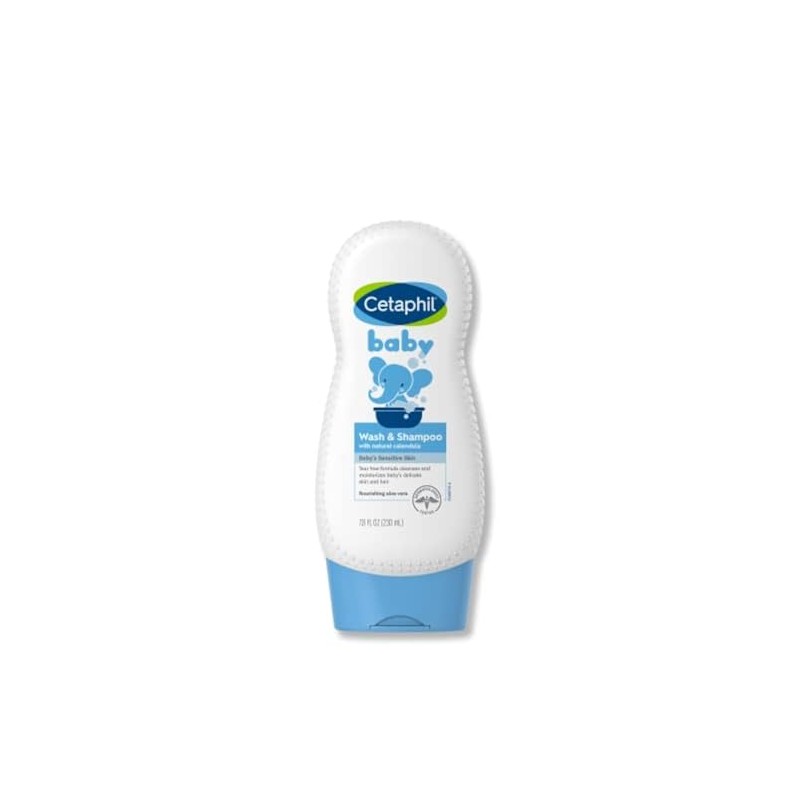 Cetaphil Baby Wash And Shampoo With Organic Calendula, 7.8 Ounce