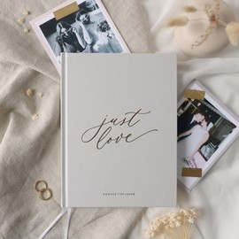 Odernichtoderdoch Wedding Planner "Just Love" Book, Wedding Planner with Schedule, Lists & Tips for Perfect Wedding Planning - Engagement Gift - 176 Pages, 24.6 x 18.3 cm