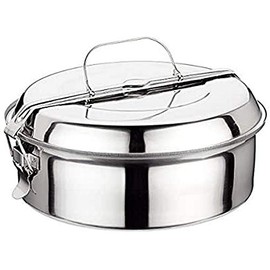Ilsa 5041 – Lunch Box Stainless Steel, Silver 14 cm metallic silver