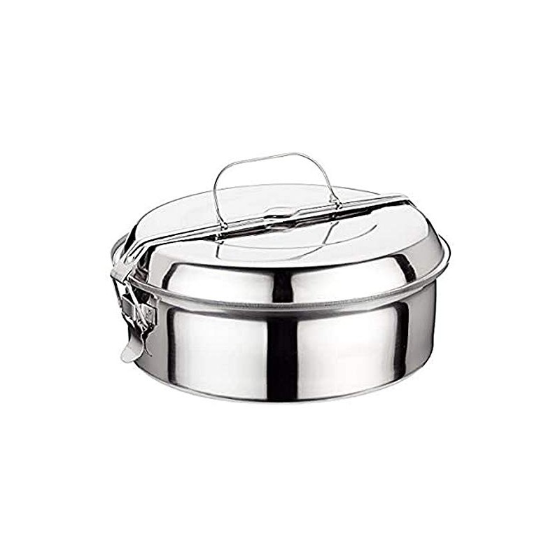 Ilsa 5041 – Lunch Box Stainless Steel, Silver 14 cm