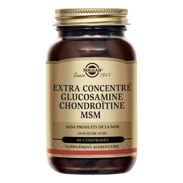 Solgar Glucosamine Chondroïtine MSM 60 Comprimés