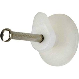 Hard Wall Picture Hooks with Finger Guard for Brick Concrete Plaster Walls Heavy Duty Single Pin Picture Hangers for Frames Mirrors Artwork Cord 1kg Max Load Pack of 10