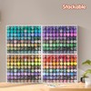 Krafetto 80 Grids Paint Organizer Storage Rack, Wall-mountable Craft Paints
