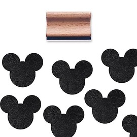 Mouse Head Rubber Stamp, 1-1/3 Medium Stamp for Scrapbooking Card Making Crafting
