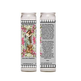 Saint Mary Magdalene Set of Two or 4 Candles Veladoras Set de 2 o 4 (two)