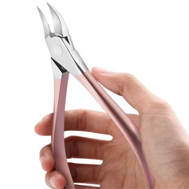 GRASSCALM Nipper, Nail Clipper, Diagonal Blade, For Both Hands and Febs, Compatible with Winding Nails, Thick Nails, Intruded Nails, Medical Stainless Steel, Cuticle Nail Clippers (1 Piece)