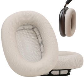 Earpad Cushions Compatible with AirPods Max Headphones Accessories with Sweat-Proof Leather and Gel (2024 Version Starlight)