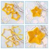 12-Piece Star Cookie Cutters, Fondant Doughnut Cookie Cutters Set, Christmas
