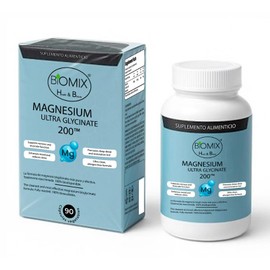 Magnesio Ultra Glicinato 200mg Bisglicinato Totalmente Reaccionado DRcaps Liberación Retardada, Cero Rellenos, Sueño Profundo, Calma Estrés, Músculo, 