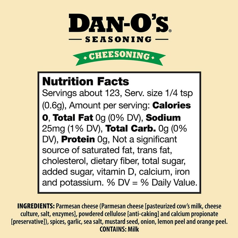Dan-O's Seasoning Cheesoning | Small Bottle | 1 Pack (2.6