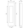 Gedotec ALEGRA Sliding Door Furniture Handle Stainless Steel Inlet Shell