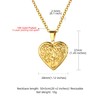 Family Tree Heart Locket Necklace That Holds Pictures, 18K Gold
