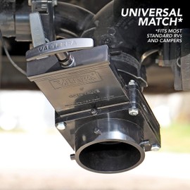 Valterra T58 Twist-On Waste Valve, Mess-Free Waste Valve for RV's, Campers, Trailers