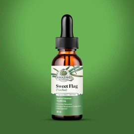 Amazing Botanicals Sweet Flag 10X Extract Tincture - 15000mg Equivalency Sweet Flag Herbal Supplements - Natural Formula for Aiding in Digestion - Supplement for Relaxation & Wellbeing