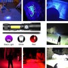 Spriak UV Flashlight Blacklight, USB Rechargeable Flashlights Magnetic Flashlight with