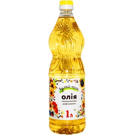 Gulyai Pole Sunflower Oil Refined Deodorized Winterized Cooking Oil for Frying, Baking, Salad Dressing GMO Free 33.8 fl oz / 1 L Product of Ukraine (1 Pack)