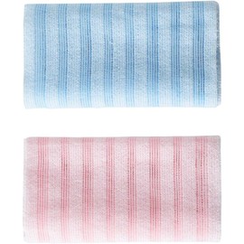 Toalla exfoliante corporal larga de poliéster 2 piezas GOOHOCHY