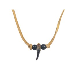 Generic Real Coyote Claw Necklace: 1-claw, natural