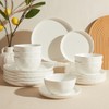 Sweese Dinnerware Sets, Handmade Porcelain Plates and Bowls Sets,Round Dish