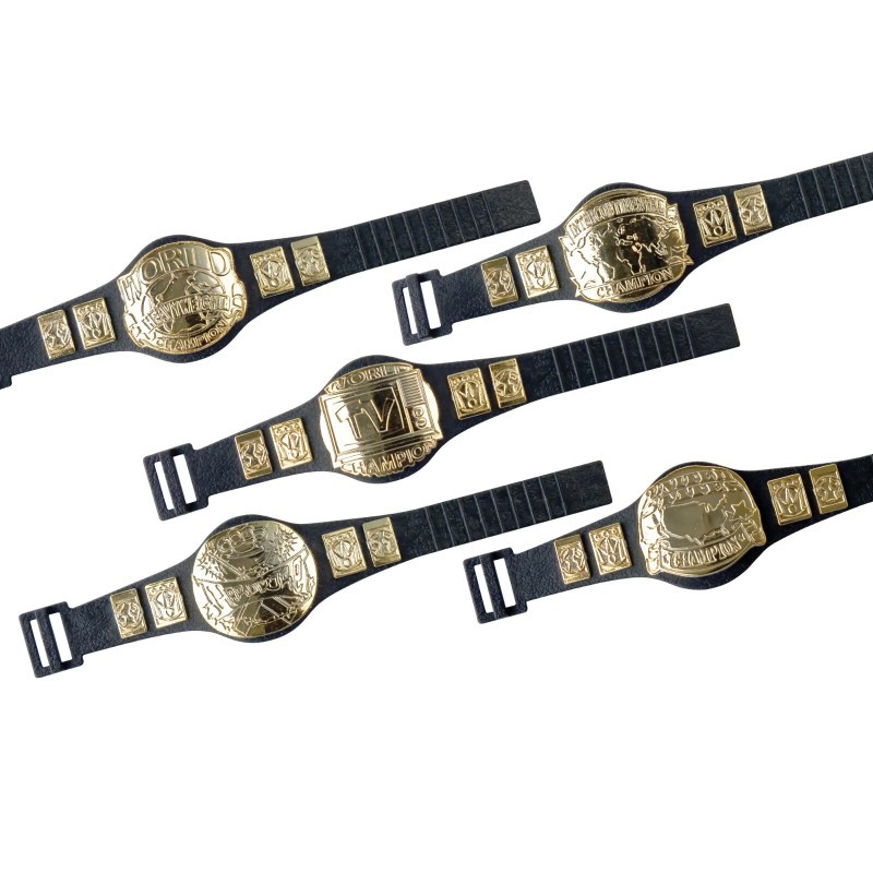 Figures Toy Company Set of 5 Championship Belts For WWE
