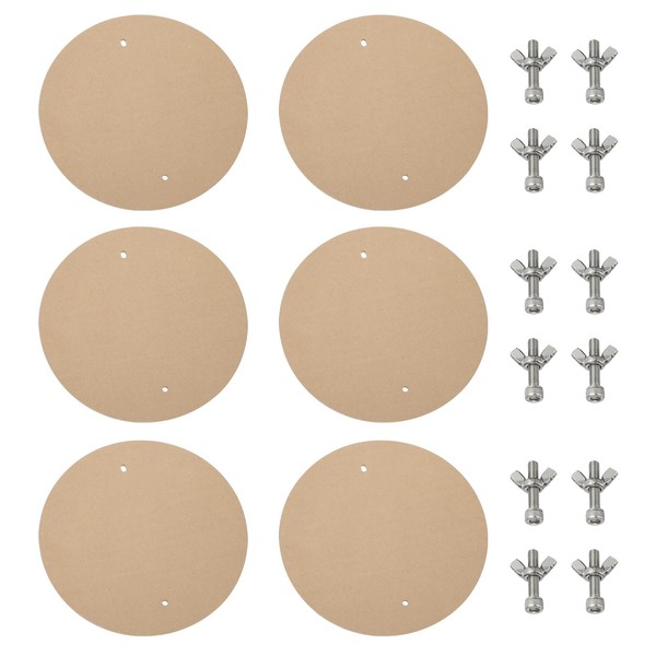 PATIKIL 14" Round Pottery Wheel Bat, 6 Set 1/3 Thick