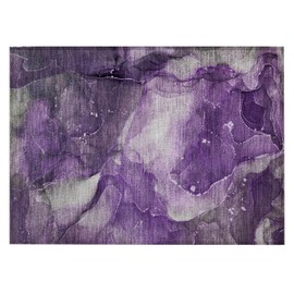 Addison Rugs Chantille ACN522 Purple 1'8" x 2'6 Indoor Outdoor Area Rug, Stain Resistant, Machine Washable, Non Shedding, Bedroom, Living Room, Dining Room, Kitchen Rug