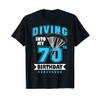 Skydiving Birthday 70 Year Old First Time Skydiving 70th T-Shirt