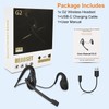 Golvery Latest Bluetooth 5.3 Headset w/Noise Canceling Boom Mic, Wireless