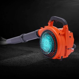 Gas Leaf Blower, 25.4cc 2-Stroke Cordless Leaf Blower for Blowing Leaves & Snow, 7000rpm Handheld Leaf Blower for Patio, Yard, Sidewalk, Street