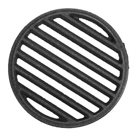 SUMNACON Cast Iron Fire Grate Fireplace Grate, Round 19cm BBQ High Heat Charcoal Plate Grill Grate Furnace Grid Replacement Fire Grate Cooking Charcoal Grid