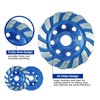 SALI 5pcs Diamond Concrete Grinding Wheel 4 1/2 inch for