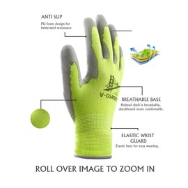 XYXNZL 2 Pairs Gardening Gloves for Women Men,Breathable Touch Screen Garden Gloves for Weed Pulling Digging Lawn Yard Work(Black)