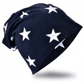 Unisex Baby Jersey Slouch Beanie Children's Hat With Rhinestone Star Cotton Trend -