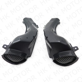 XKMT-Black Ram Air Intake Duct Tube Compatible With 2001-2002 Suzuki GSXR1000 Left+Right [B01MYNYWMF]