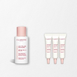클라랑스 UV플러스 선크림 50ml 세트(+디럭스 3종) Clarins UV Plus Sunscreen 50ml Set (+Deluxe 3 Types)