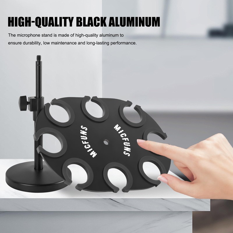 Micfuns TM100 Multi Microphone Holder For Mic Stand - Square