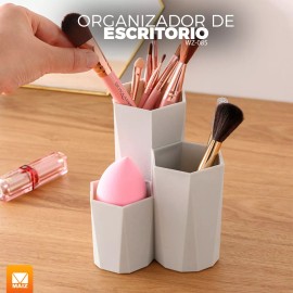 Maíz Organizador Porta Brochas Maquillaje Cosmeticos Tocador