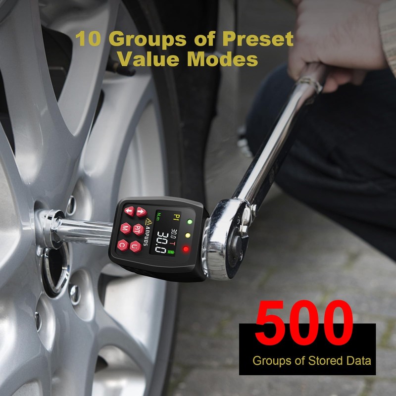 ANPUDS Digital Torque Adapter, 1/2 Inch 1.5-30 Nm Torque Adapter