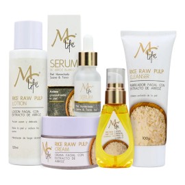 Kit Skincare Arroz 5pzs Manchas Aclara Hidrata Life
