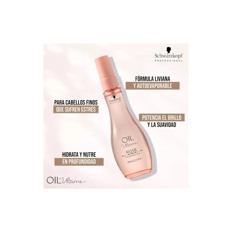 Schwarzkopf Oil Ultime Aceite De Rosa Suavidad Y Brillo
