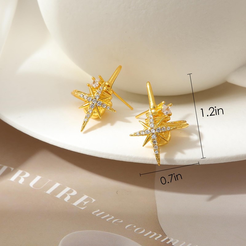 Silver Saturn Earrings for Women Aesthetic Celestial Planet Space Rhinestone