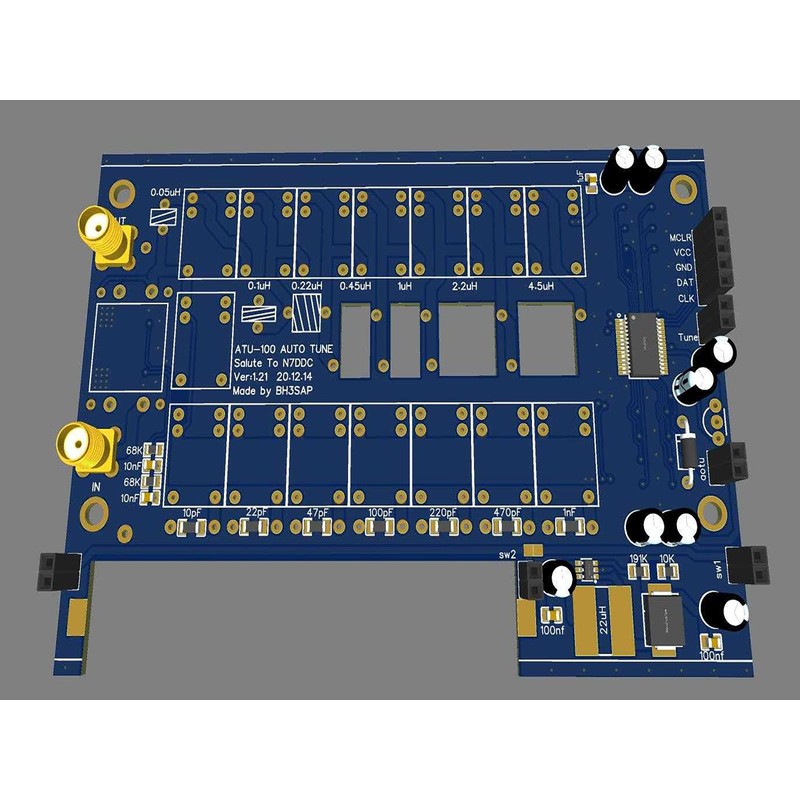ATU-100 EXT Antenna Tuner for Ham Radio, GOOZEEZOO V3.2 1.8-55MHz