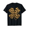 Cheetah Leopard Print Shamrock St Patricks Day Women Gift T-Shirt