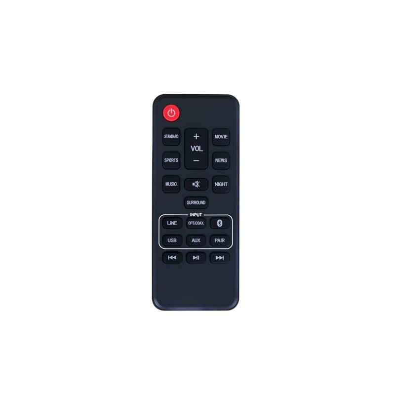 Replacement NC306UH Sound Bar Remote Control fit for SANYO Soundbar